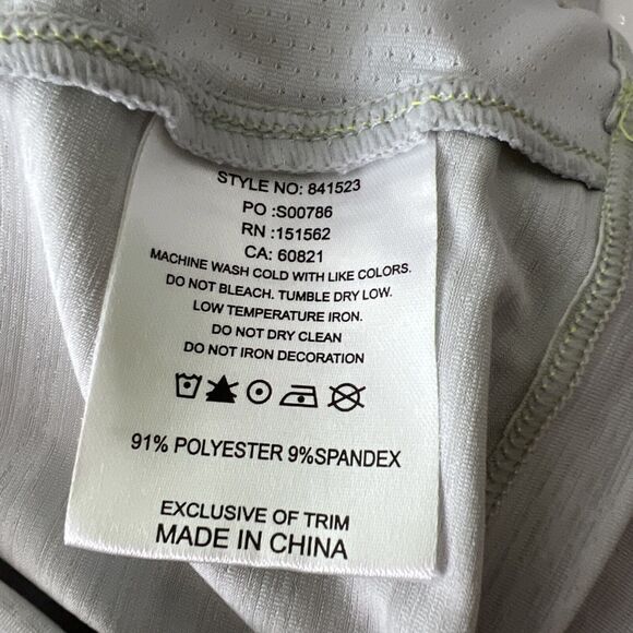 Sunice Polo Shirt Men Extra Large Grey Short Sleeve Stretch Activewear V-Neck - Picture 4 of 11